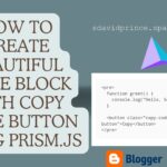 Create Beautiful Code Blocks with Copy Code Button using Prism.js